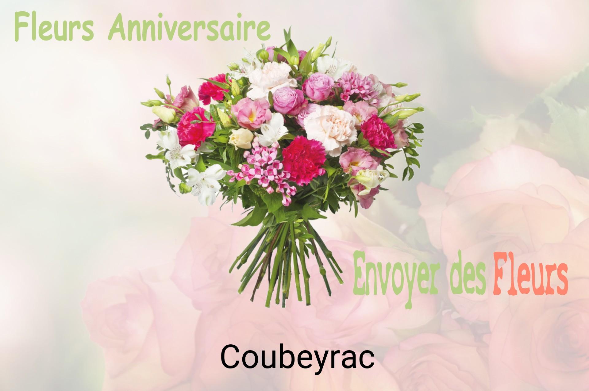 Bouquet de fleurs d’anniversaire livré à Coubeyrac