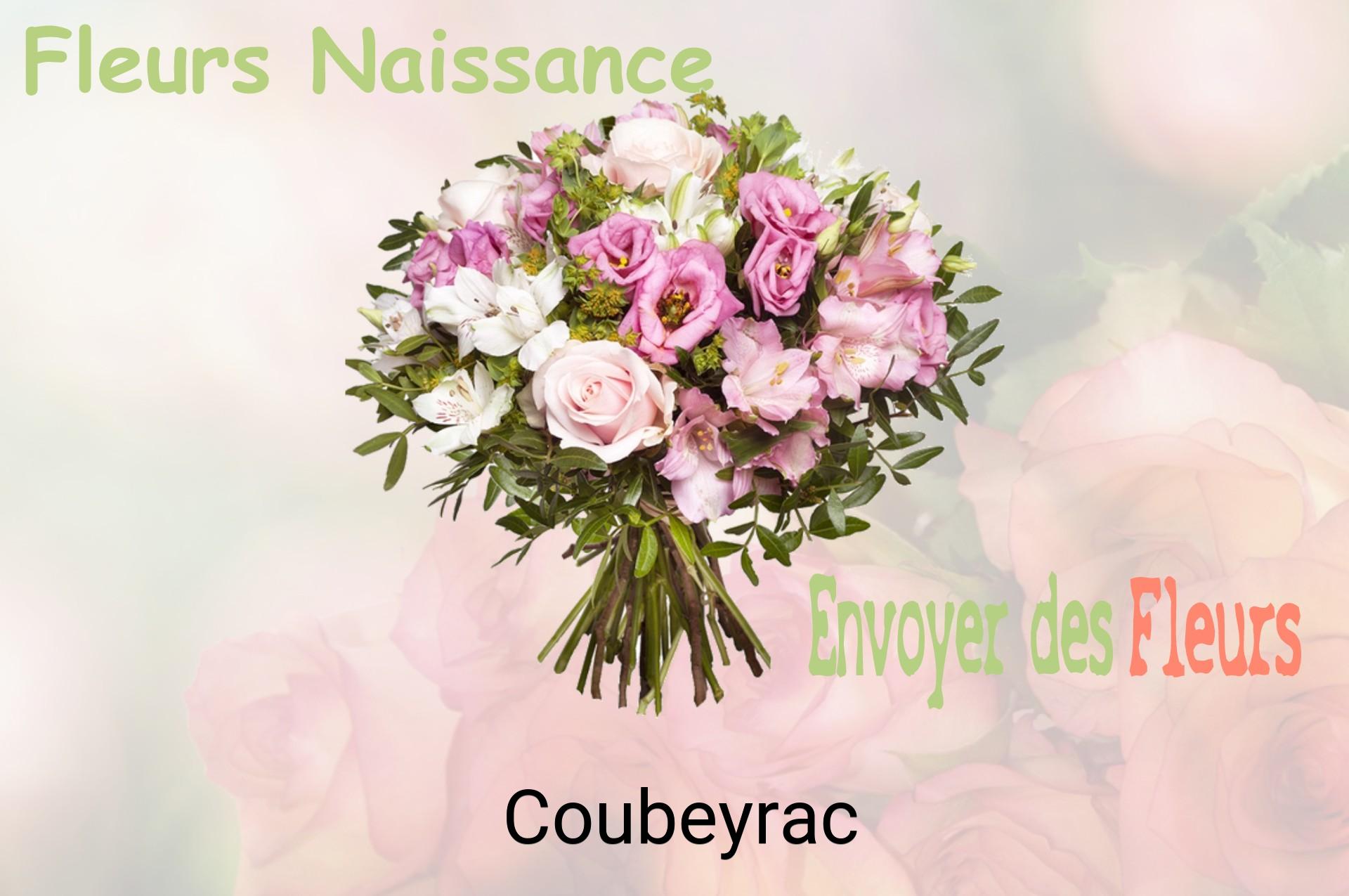 Bouquet de fleurs de naissance livré à Coubeyrac